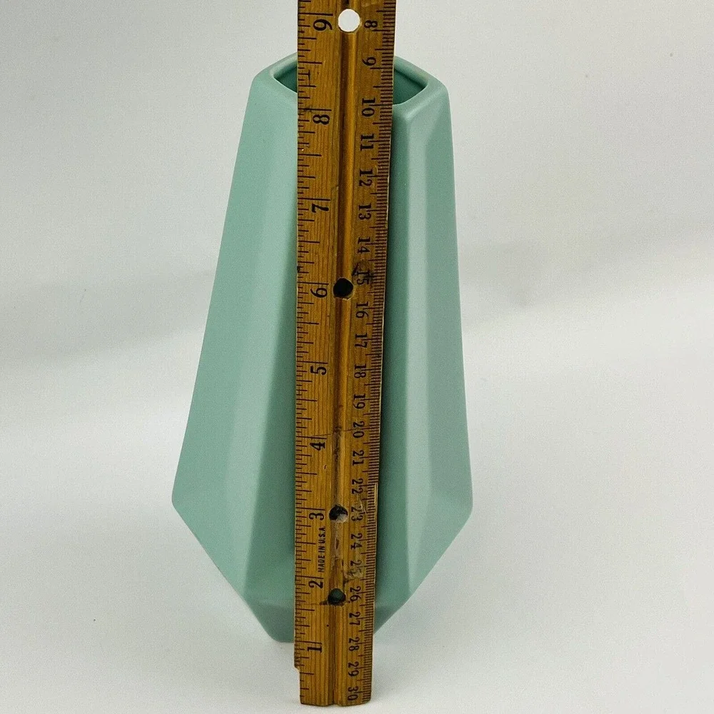 Ikea‎ Livslang Vase Soft Green 3D Hexagon 8